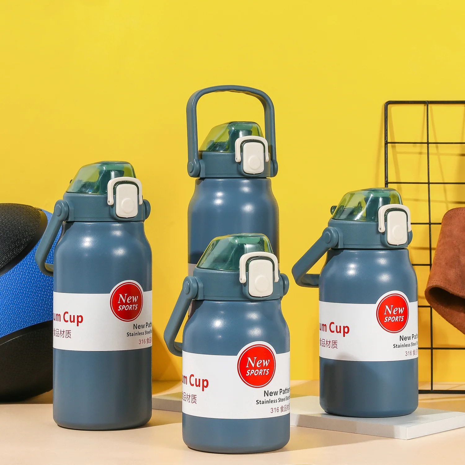 15L Large Capacity Thermos Water Thermo Bottle Stainless Steel Thermoses Portable Outdoor Cup With Straw Mug 251013 W260226