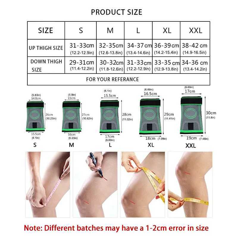 Knee Compression Sleeve with Adjustable Straps for Running Working Out and Sports Wearing Hiking Soccer Basketball Running Sport C251013
