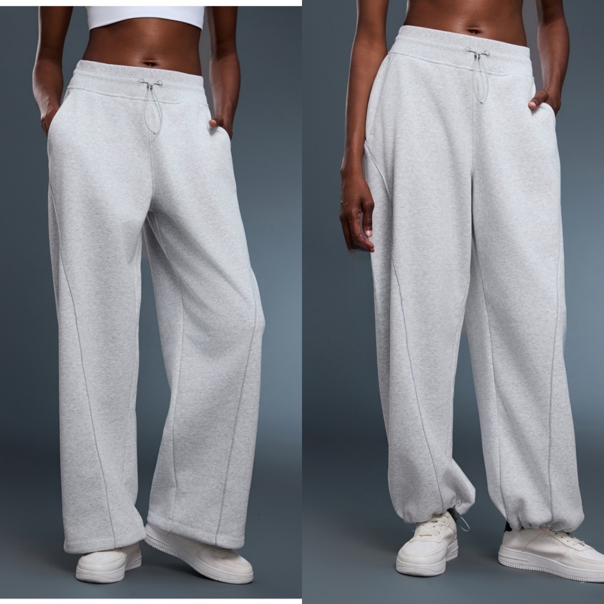 Tight Straight Leg Casual Veet Warm Sports Pants Solid Color Loose And Versatile Sweatpants Autumn/Winter L25158