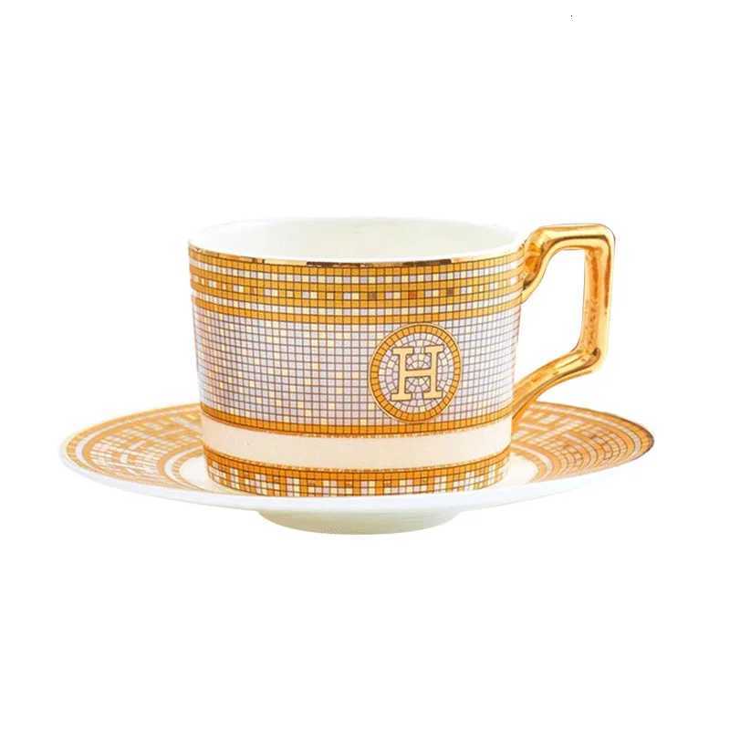 ar and elegant bone coffee cup set European style coffee cup Aima H standard flower tea afternoon tea H251013