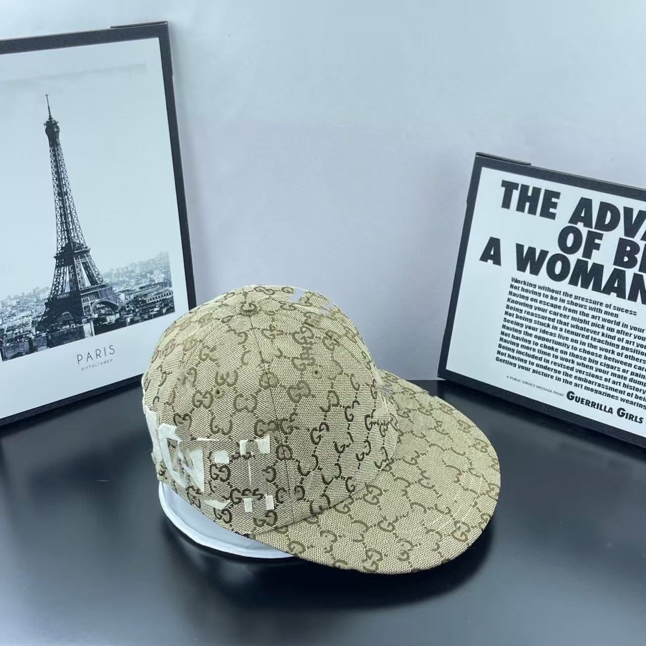 Designer hat cross-border women's baseball cap, correct letters, duckbill hat, European and American foreign trade, slim face, fashionable