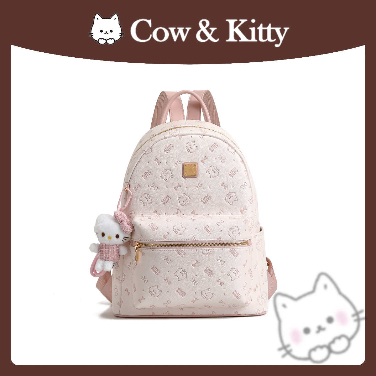 Cow & Kitty designer bag free shipping 2025 New Autumn Texture Fashion Large Capacity Backpack Versatile Student Leisure Backpack for woman