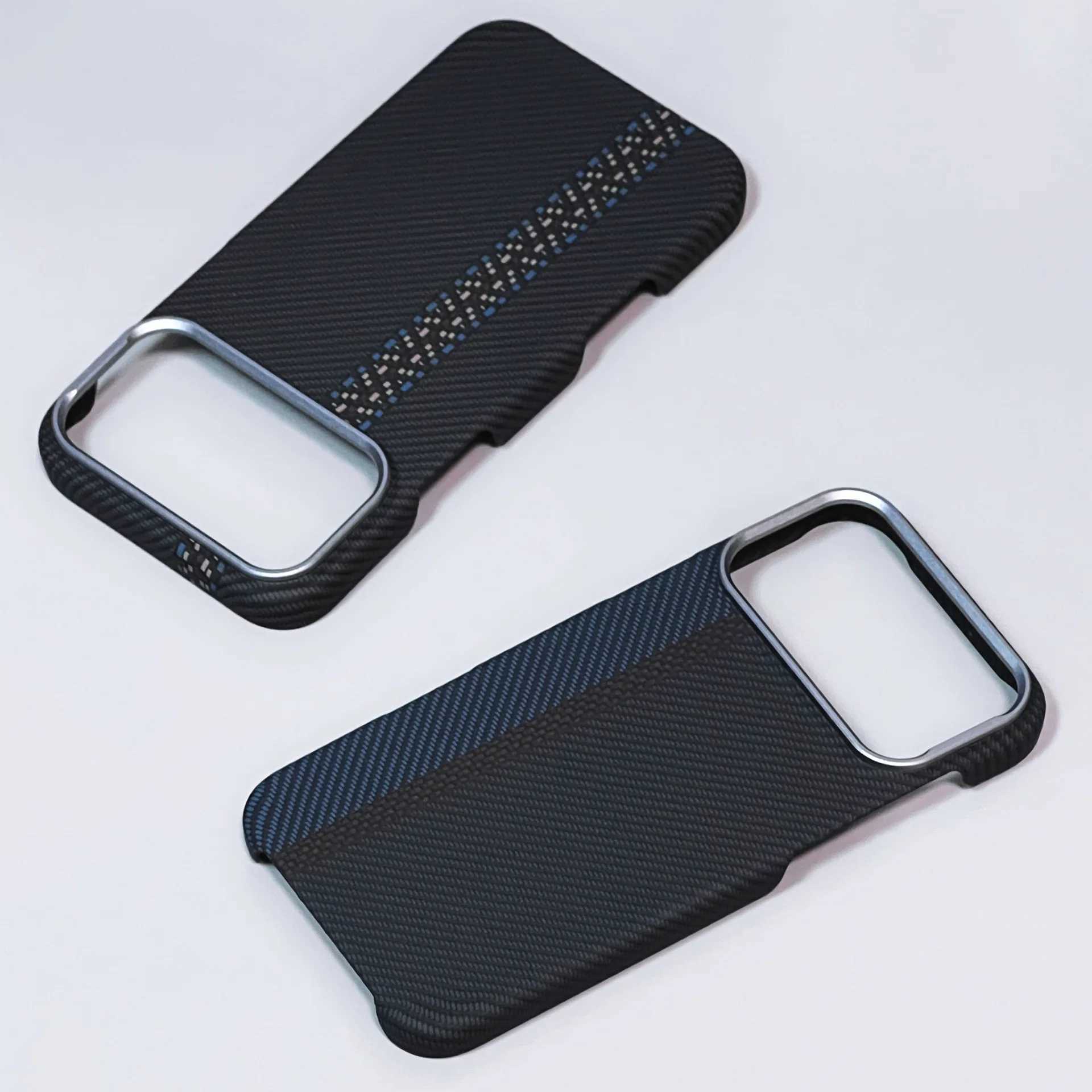 Luxury Carbon Fiber Texture Magnetic Phone Case for IPhone 17 14 15 16 Pro Max 17Po 17Air Alloy Lens Ultra Thin Hard PC Cover J251202