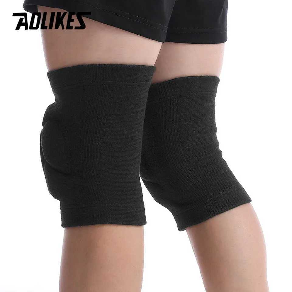 AOLIKES 1 Pair Sports Thickening Knee Pads Volleyball Extreme Sports Kneepad Brace Support Dancing Yoga Elastic Knee Protector C251013