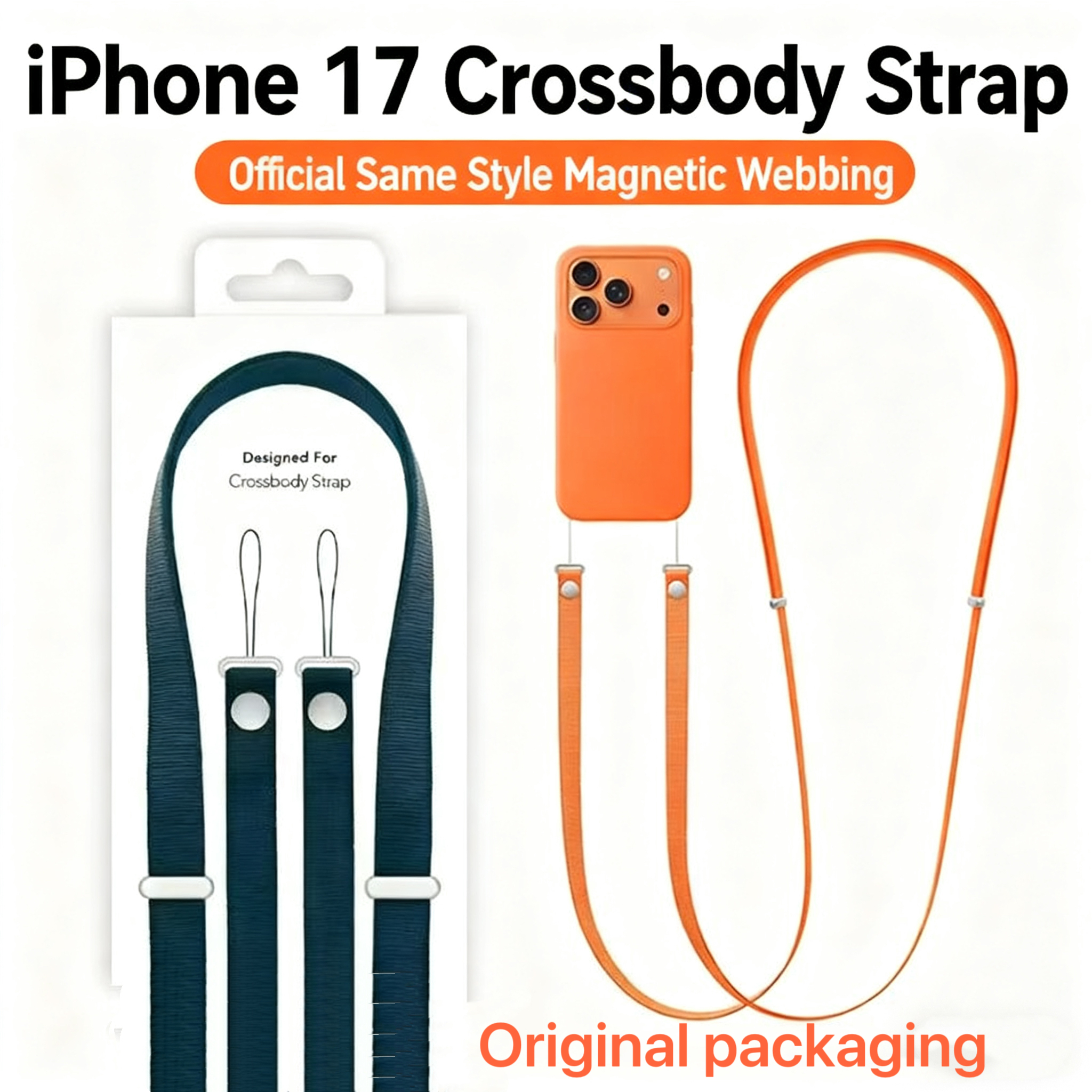 The official version of the new iPhone 17 magnetic lanyard crossbody phone