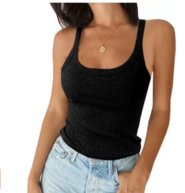 Designer Knit Crop Top Women Sexy Summer Sleeveless Backless Tank Tshirt Casual Beachwear Clubwear Y2K Fashion Street Style Breathable Stretchy Holiday Outfit