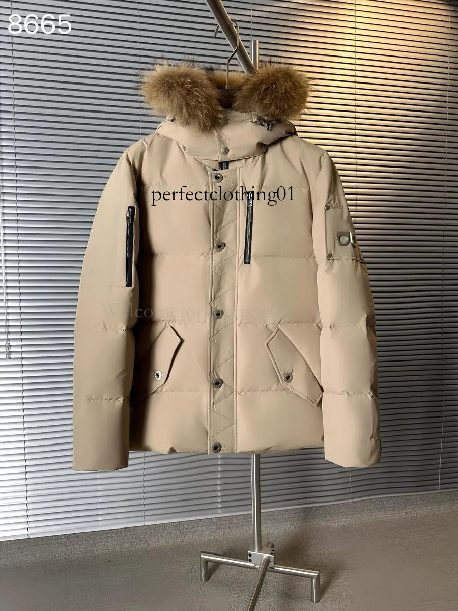 Moose Coat Man Designer Mooseknukles Man Women Outdoor Winter Knucklecoat Waterproof Proof Puffer Jacket Real Wolf Fur Top Leisure Coats Thick Windproof 2ba