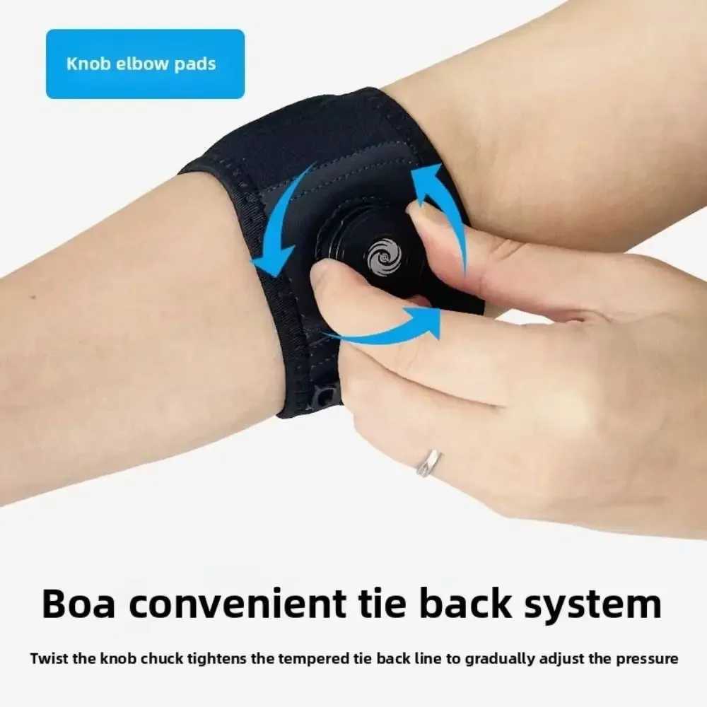 Adjustable pressure knob elbow guard basketball badminton arm guard tennis special joint protection cover for sports and fit C251013
