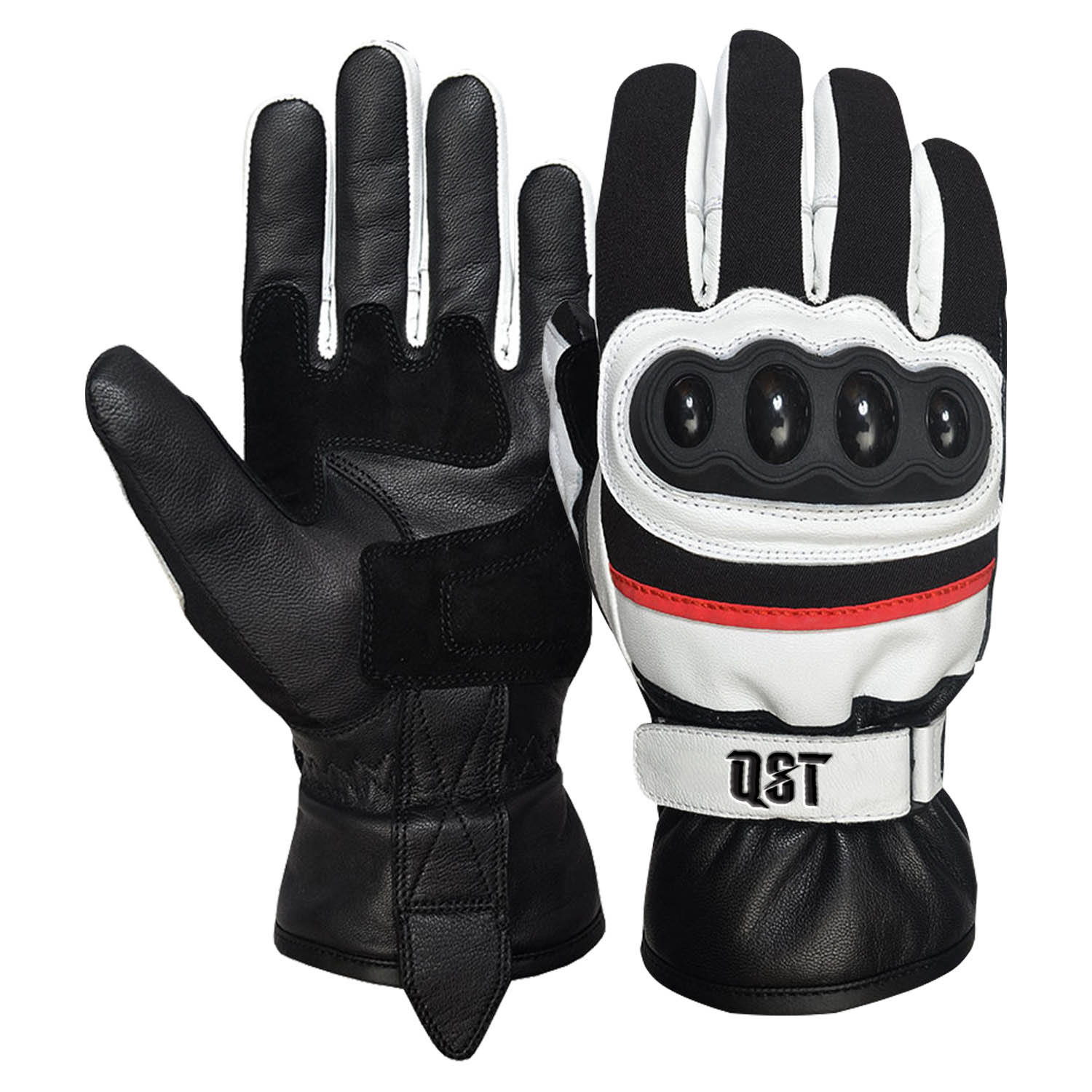 Full Finger Motorcycle Racing Gloves Thickened Genuine Leather Hard Knuckle Riding Gloves