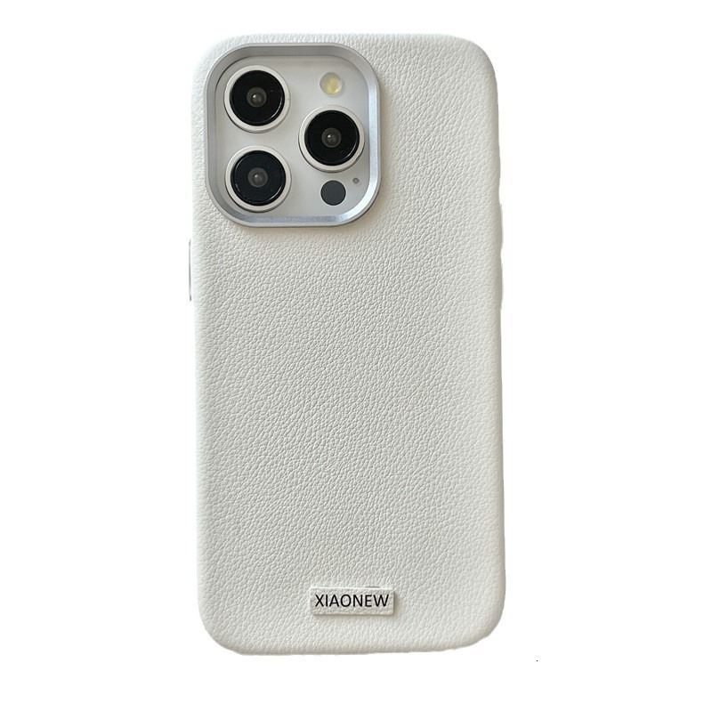 Caseative for iPhone 16 Pro Series casual Metal Leather Solid Color Case for iPhone,Elegant, Style and Eco-Friendly