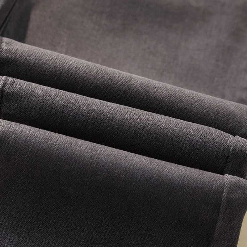 Spring Summer Rough Edge Flare Jeans Women High Waist Casual Skinny Anklelength Denim Pants New Big Size 4xl Stretch VaquerosT251013