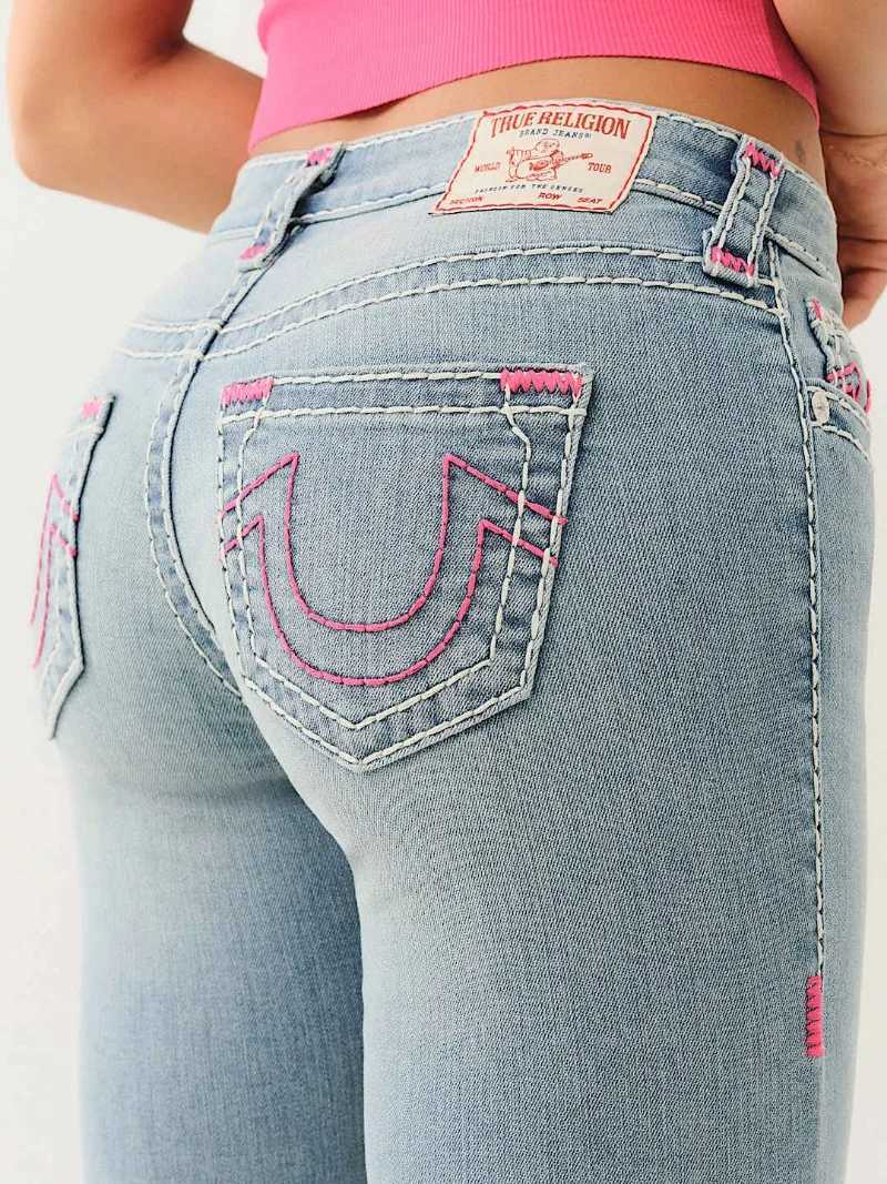 Hiphop Loose Pocket Buddha Flare Jeans Women Embroidery Washed Denim Jeans for Women Spliced Street High Waisted Slim Fit PantsT251013