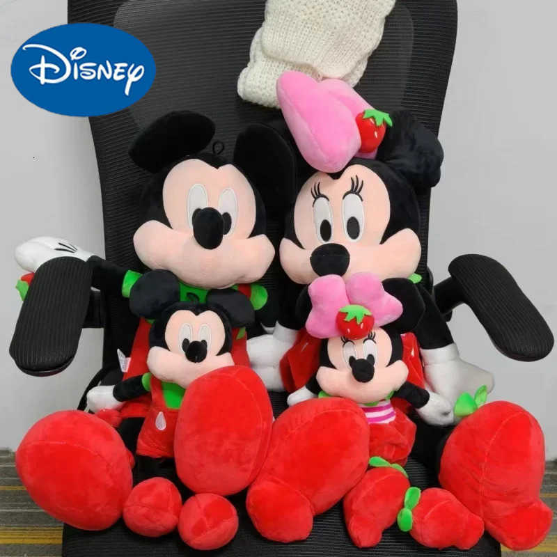 Disney Lovely Mickey Mouse Minnie Anime Stuffed Soft Plush Doll Toy Throw Pillow Children Christmas Birthday Present H251013