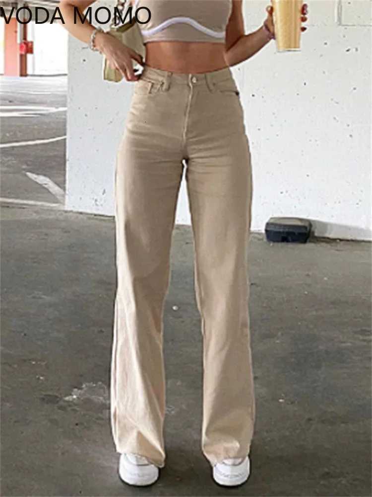 Womens Pure Cotton Trousers Hot Girl Style High Waist Slimming Denim Flared Pants Jeans Female Womens Black Casual PantsT251013