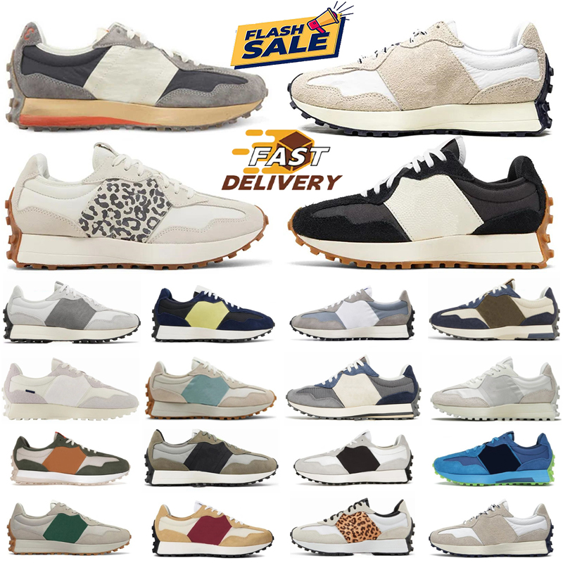 Designer Running Shoes Mens Womens High quality Sneakers Athletic Trainers Leopard Sea Salt Suede Oxford Beige Black White Grey Couple Jogging Sports