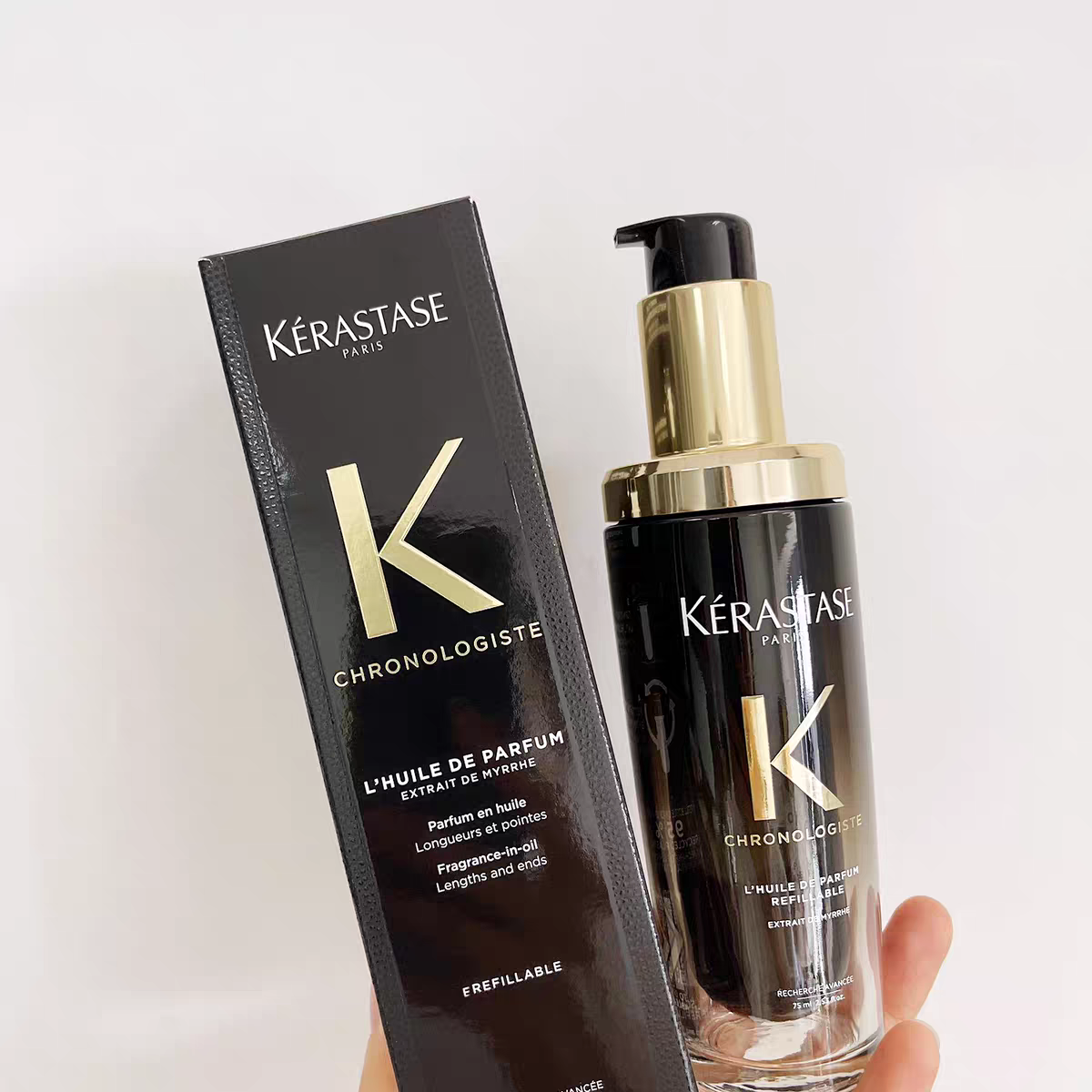 KERASTASE Hair Care Essential Oil Black Diamond Caviar Camellia Oil Essential Oil 75ml Moisturizing Smooth High Quality Fast Shipping