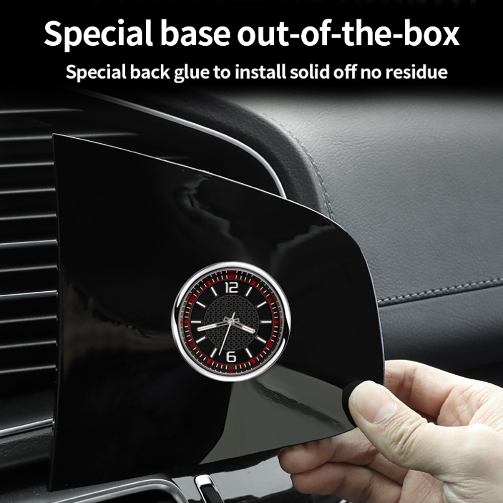 Car Center Console Clock Quartz Watch Carbon Fiber Cover Trim for Mercedes Benz GLE Class W167 Coupe C167 GLS63 X167 AMG 450 350 Accessories