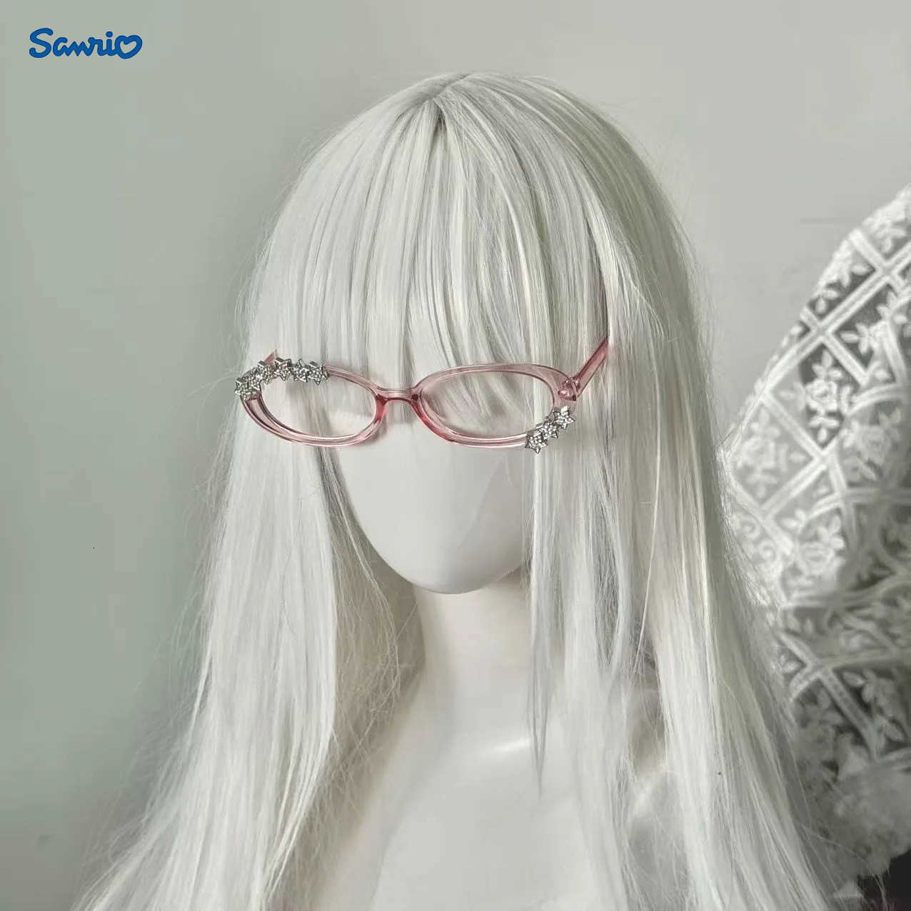 Sanrio Y2k Hello Kitty Glasses An Anime Subculture Frames Perfect Fashionable Accessories Personalized Cosplay Anime Accessories H251216