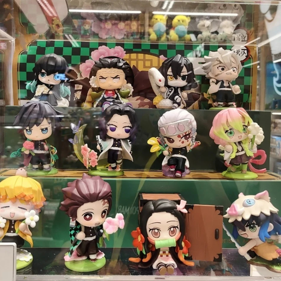 Demon Slayer Tanjiro Kamado Nezuko anime cartoon figure blind box creative personalized statue model ornament surprise gift w251010