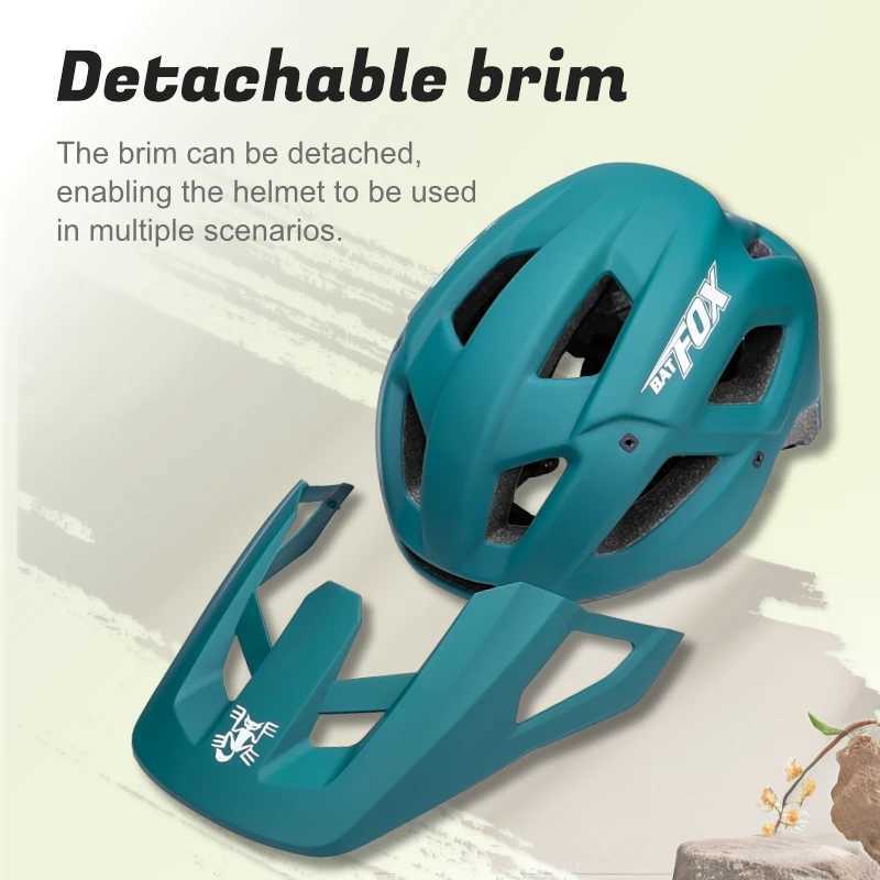 BATFOX Professional Bike Helmet Man Women Lightweight PC ShellEPS Liner Adjustable OffRoad Cycling Safety MTB bicycle helmets D251013
