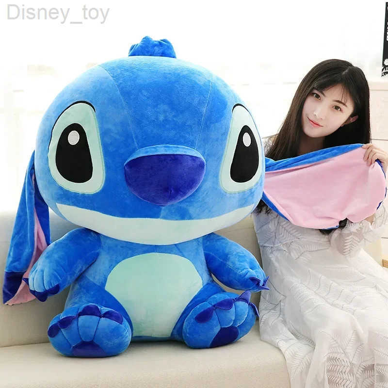 Disney Cartoon Blue Pink Stitch Plush Dolls Anime Toys Lilo and Stitch 35CM Stich Plush Stuffed Toys Christmas Kids Gift H251013