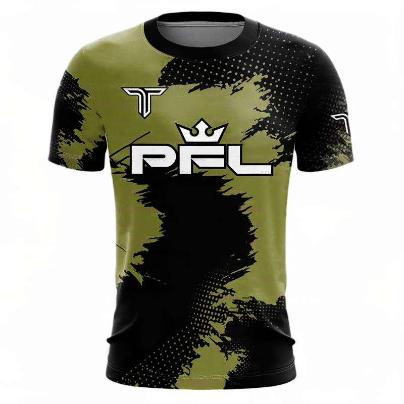 2024 New Adult Arrival Summer Sparring PFL Walk Out Raglan Short SLeeve supporter T-Shirt Oversized Boxing Z250527