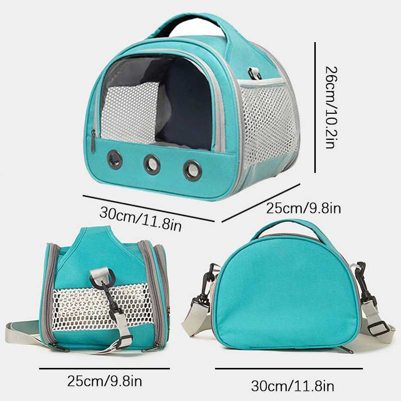 Foldable Cat Dog Bird Rabbit Carrier Bag With Thick Cotton Cushion Pet Aviation Backpack Antisuffocation Portable Travel Bag C251013