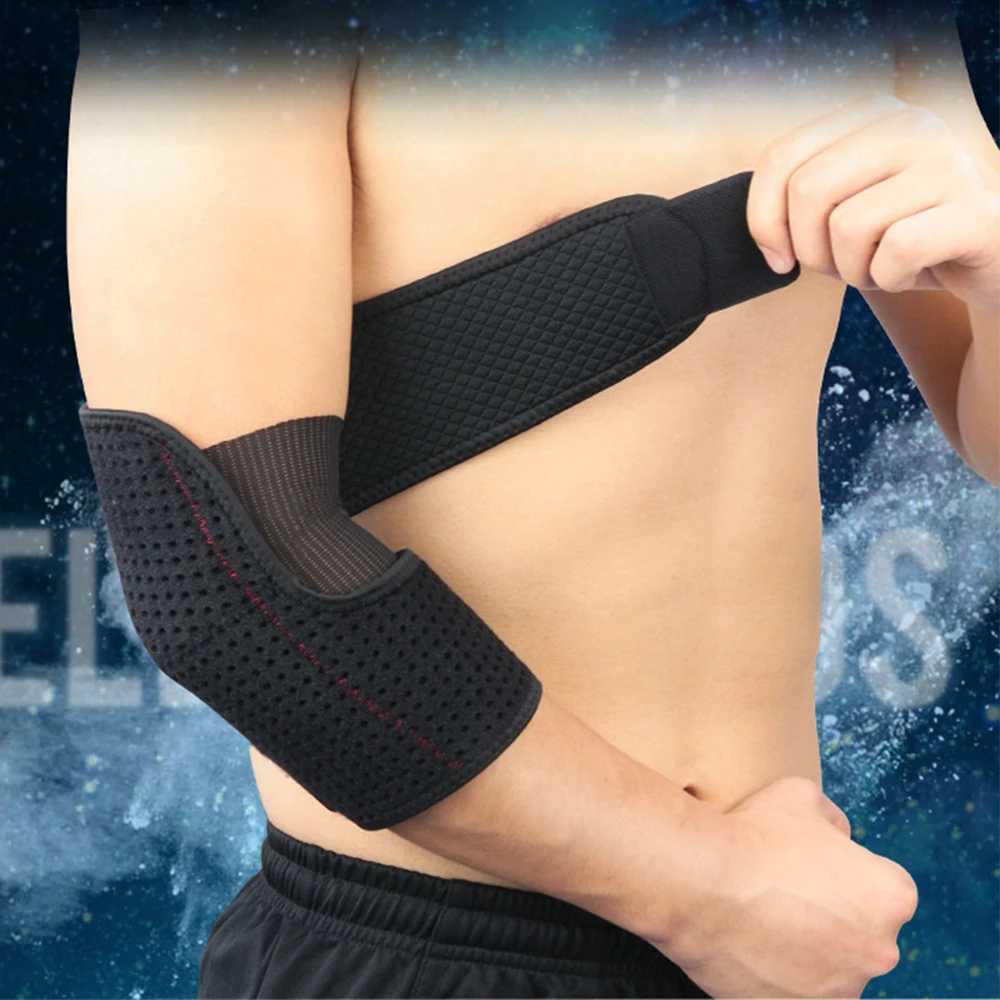1PCS Sports Elbow Bandage Breathable Elbow Pads Basketball Volleyball Gym Adjustable Sports Safety Arm Sleeve Pads C251013
