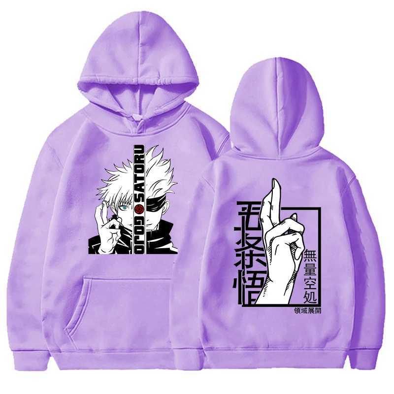 new Anime sweatshirt Cool Gojo Satoru Graphic Printing hoodies Mens womens Fashion Casual long sleeve Personalized pullover J251013