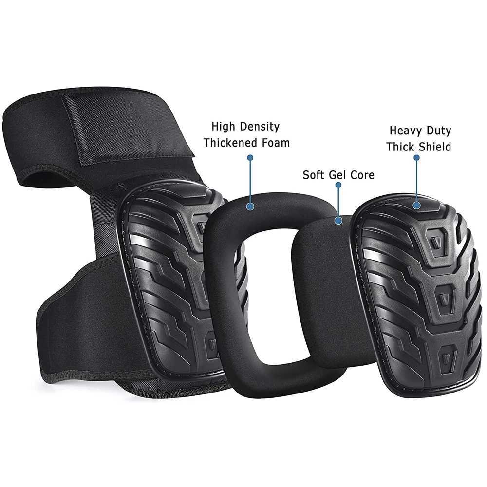 Work Knee Pads with Gel Padding Adjustable Straps Protect Good Shock And Cushioning Knee Pads for Gardening Construction Worker C251013