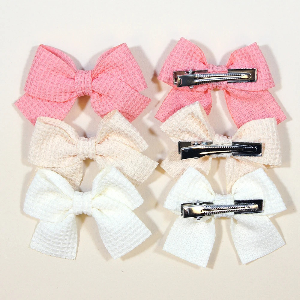 610PcsSet Fashion Cute Ribbon Bowknot Hair Clips for Kids Handmade Baby Girls Hair Accessories 251008