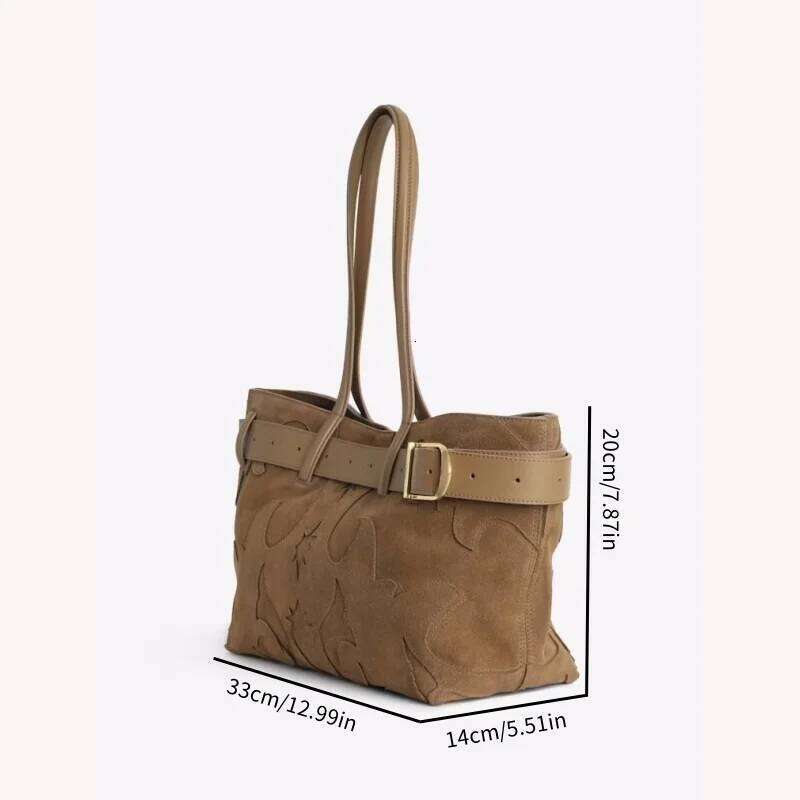 Suede Shopper Women, Fashion Top Handle Tote Bag Ladies, Women's Shoulder Handbags Design for Everyday Style