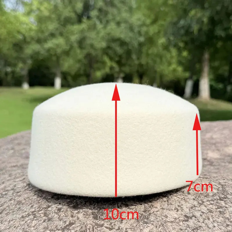 Classic Ladies Winter Black White Wool With Lining Beret Hat Warmer Cap Women Fedora Hat Fascinator Wedding Dinner Nice Felt Hat 251011