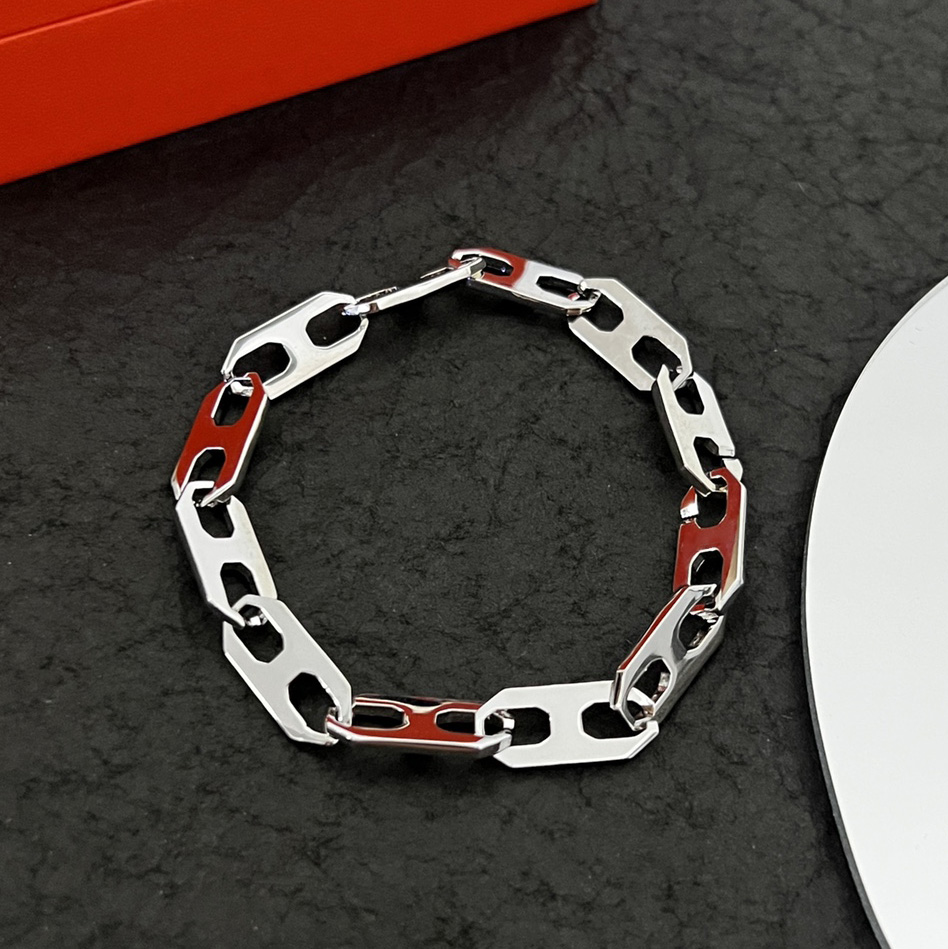 ADITA Chaine bangle for woman designer for man 925 silver Gold plated 18K classic style Vintage fashion gift for girlfriend with box 020