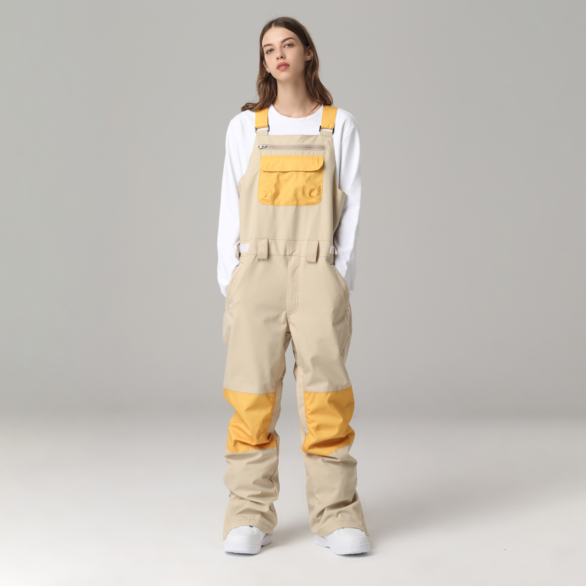 Snow Pants Women Ski Jumpsuit Men Women Ski Bib Pants Overalls Winter Outdoor Sports Windproof Waterproof Skiing Snowboard Pants 250902