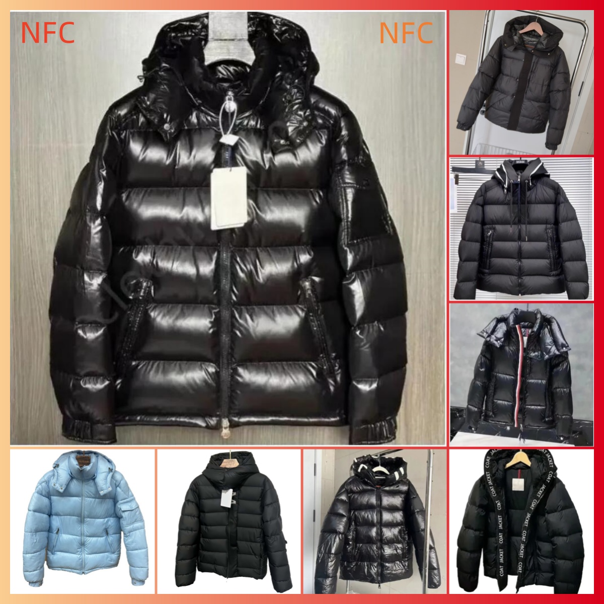 designer puffer jacket mens coat winter jacket parka body warmer thick vest with NFC jacket women fashion slim embroidered badge white duck puffer zip up jackets e9u7