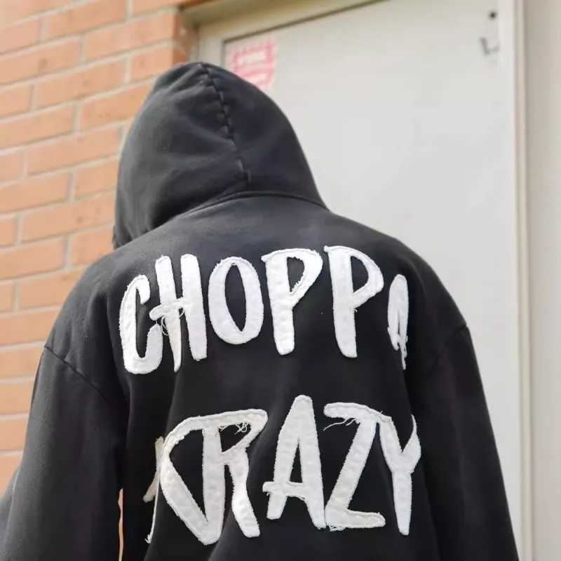 Y2k Goth Trendy Street European and American Patchwork Pattern Long Sleeved Pullover Hoodie Hiphop High Street New Sweatshirts J251013