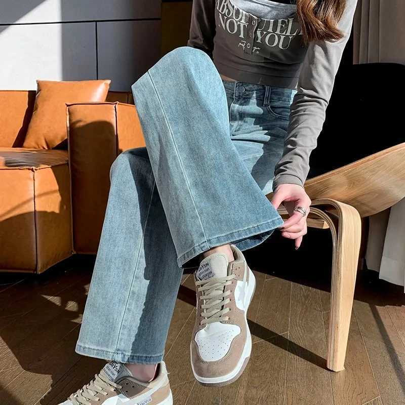 Straight Wide Leg High Waist Loose Jeans Womens Clothing Autumn Winter New Trousers for Pear Shape Body Relaxed FitT251013