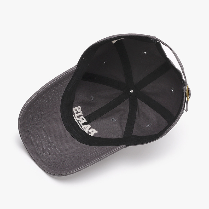 100% Cotton 3D Embroidery 6 Panels Sports Street Style Baseball Cap Unisex Adult Headwear