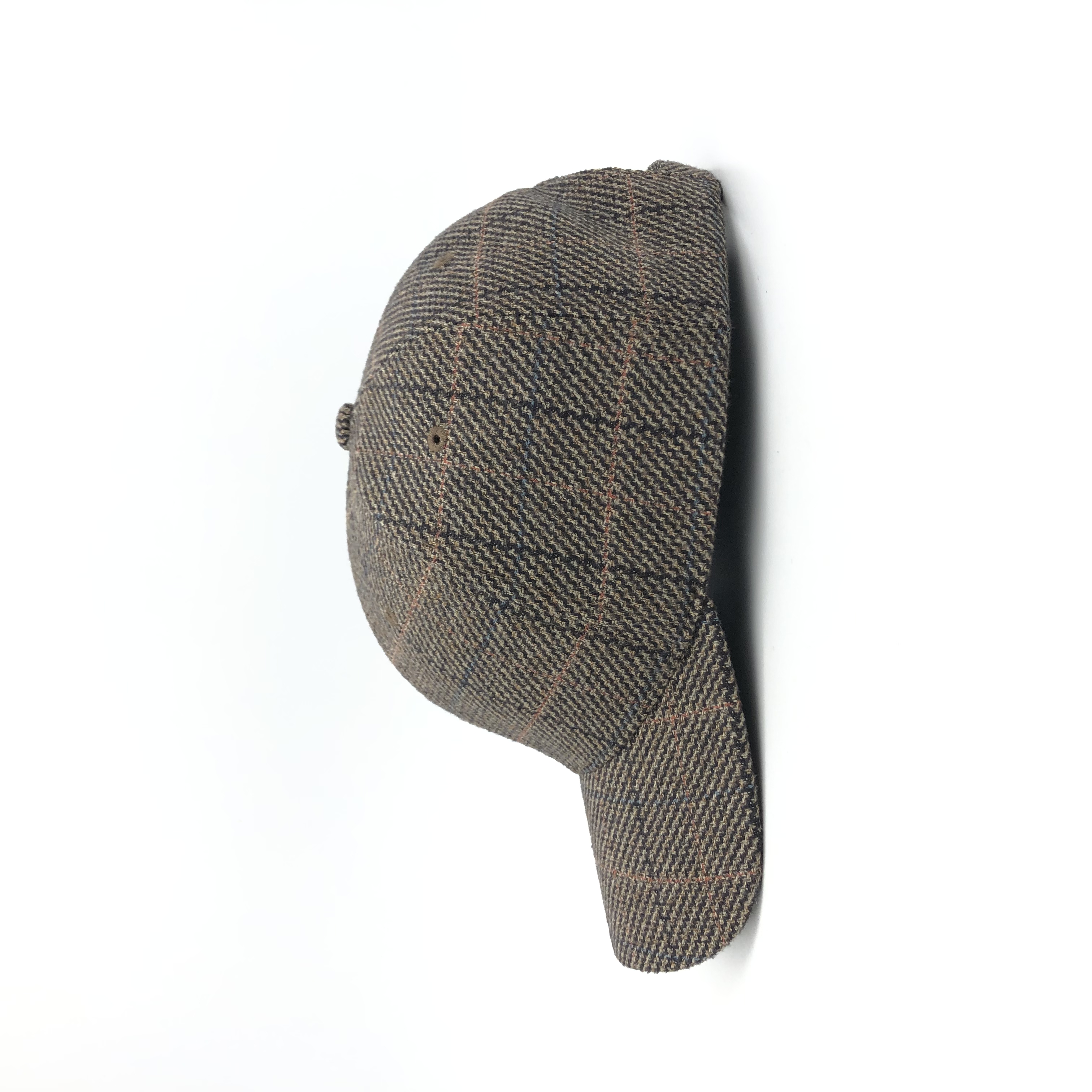 High quality 6 panel plain cap with curved brim wool baseball cap