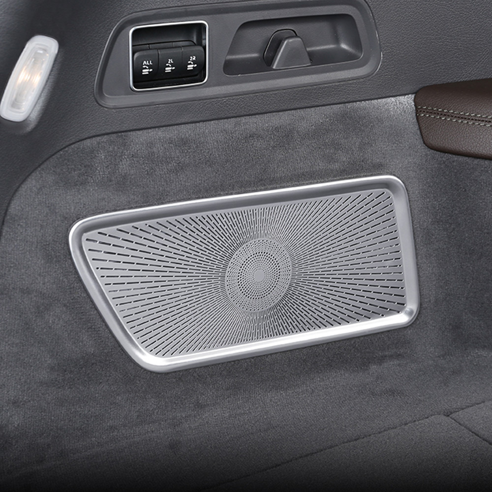 Car Stainless Steel Trunk Air Outlet Frame Trim Trunk Vent Net Decoration for Mercedes Benz GLS X167 GLS450 GLS580 GLS63 AMG 2020-2025 Interior Access