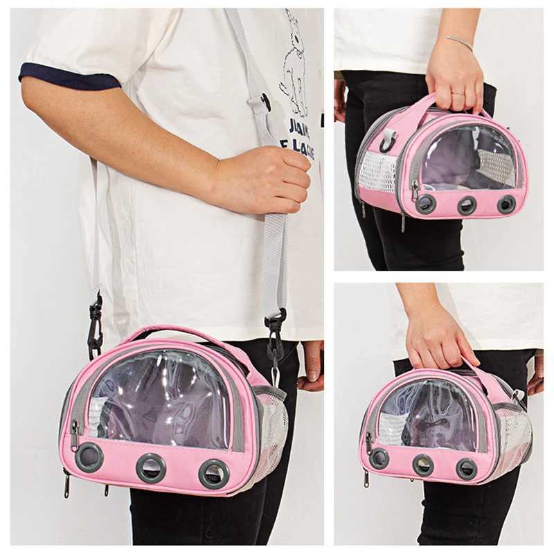 Foldable Cat Dog Bird Rabbit Carrier Bag With Thick Cotton Cushion Pet Aviation Backpack Antisuffocation Portable Travel Bag C251013