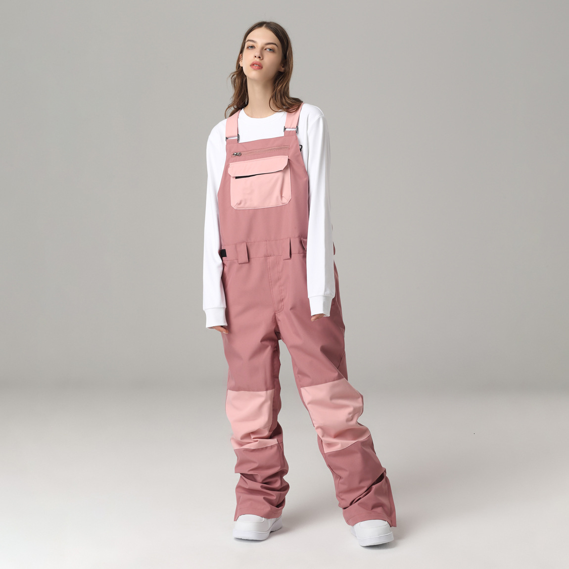 Snow Pants Women Ski Jumpsuit Men Women Ski Bib Pants Overalls Winter Outdoor Sports Windproof Waterproof Skiing Snowboard Pants 250902