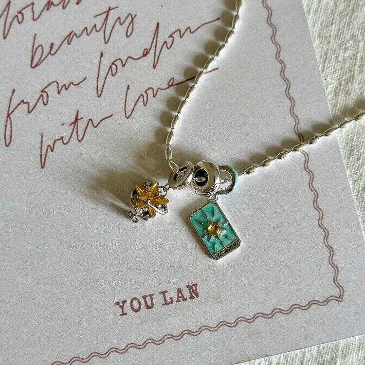 Necklace Designer Luxury jewelry for Women men Oil-Drip Tarot Card Star Aolly plated with silver Atmospheric Fashion Unique Festival Vacation gift