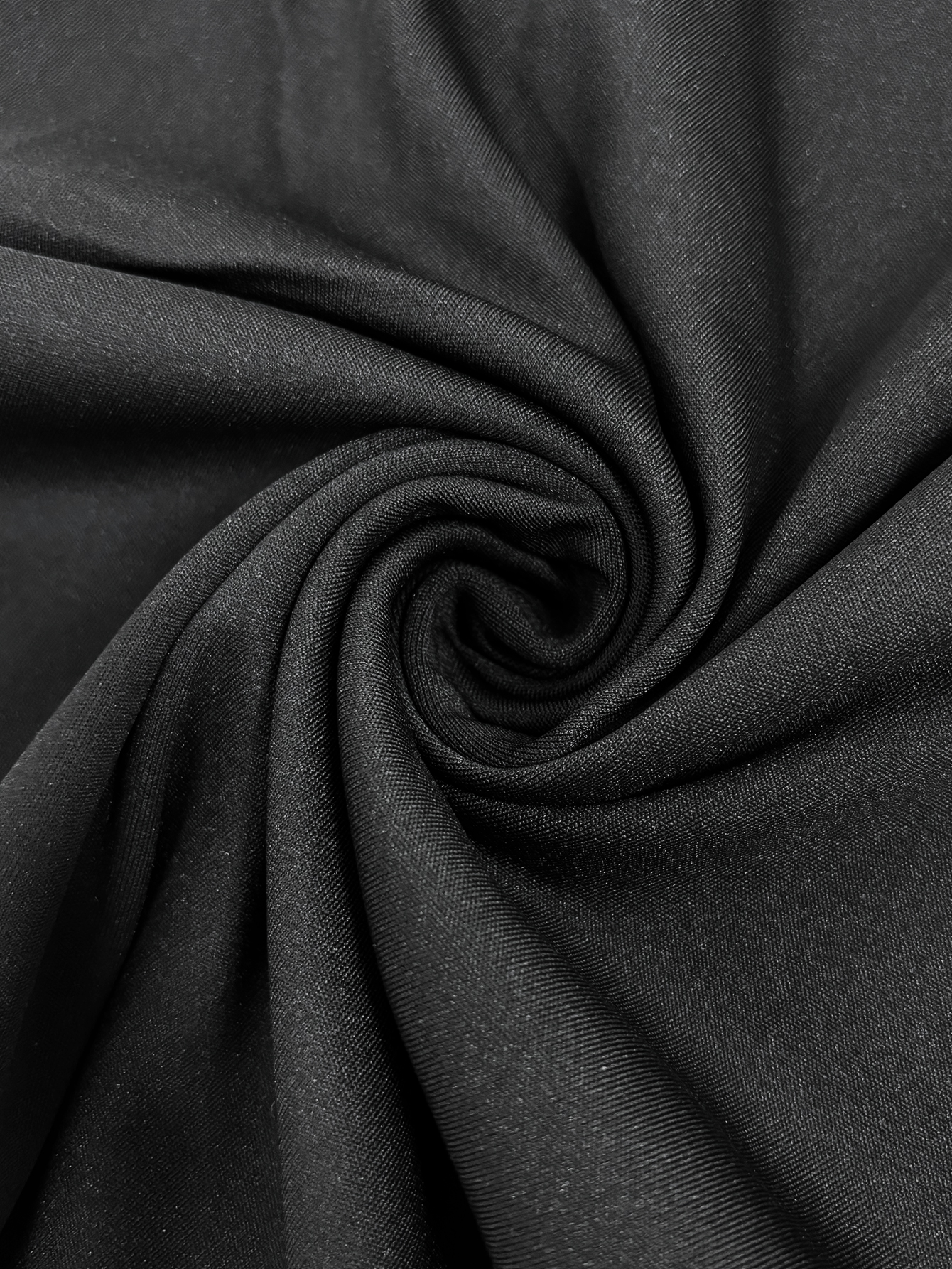 Women's Autumn Winter New Solid Color Cross V - Neck Midi Dress - Fashionable Elegant Office & Party Black Dress-CF52949