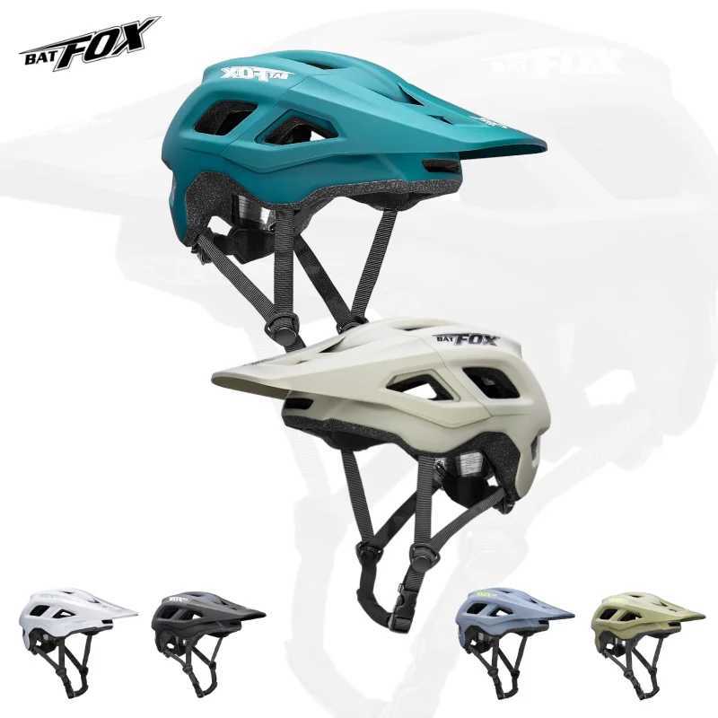 BATFOX Professional Bike Helmet Man Women Lightweight PC ShellEPS Liner Adjustable OffRoad Cycling Safety MTB bicycle helmets D251013
