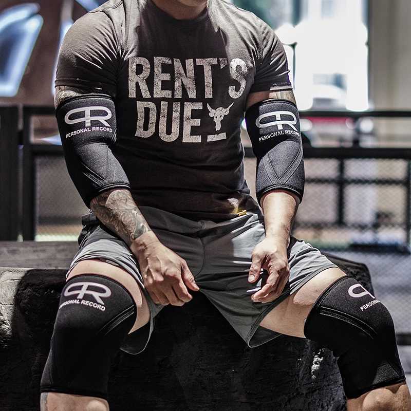 1 Pair Knee Pads or Elbow Pads Gym Fitness Crossfit Sport Support 7mm Neoprene Knee Sleeve or Elbow Sleeve for Workout C251013