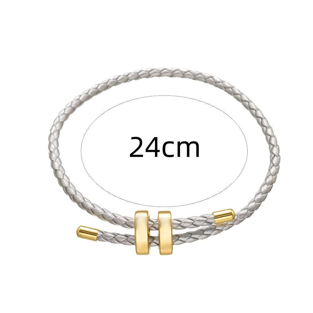 Trendy Red Thread String Bracelets for Women Men Stainless Steel Braided Rope Adjustable Charm Bracelet Unisex Jewelry 251011