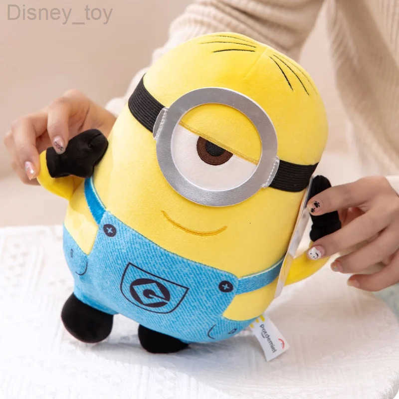 Disney Cute Minions Movie Characters Yellow Plush Toys Bob Stuart Soft Dolls Toys Hobbies Christmas Birthday Gifts For Kids H251013