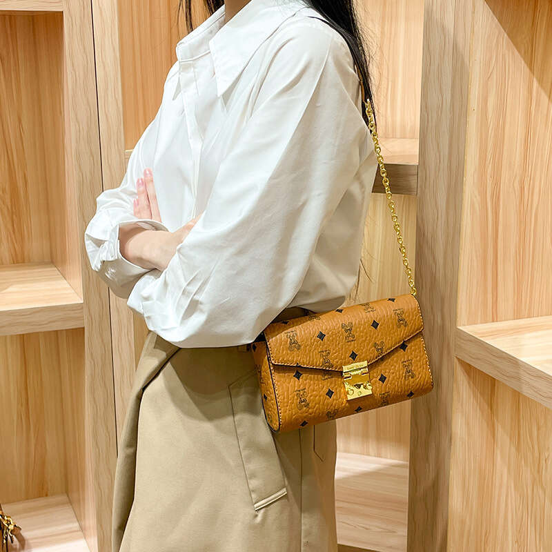 Envelope 2025 New Printed Exquisite High-end Mini Chain Shoulder Crossbody Small Bag for Women